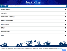 Tablet Screenshot of freedivershop.com